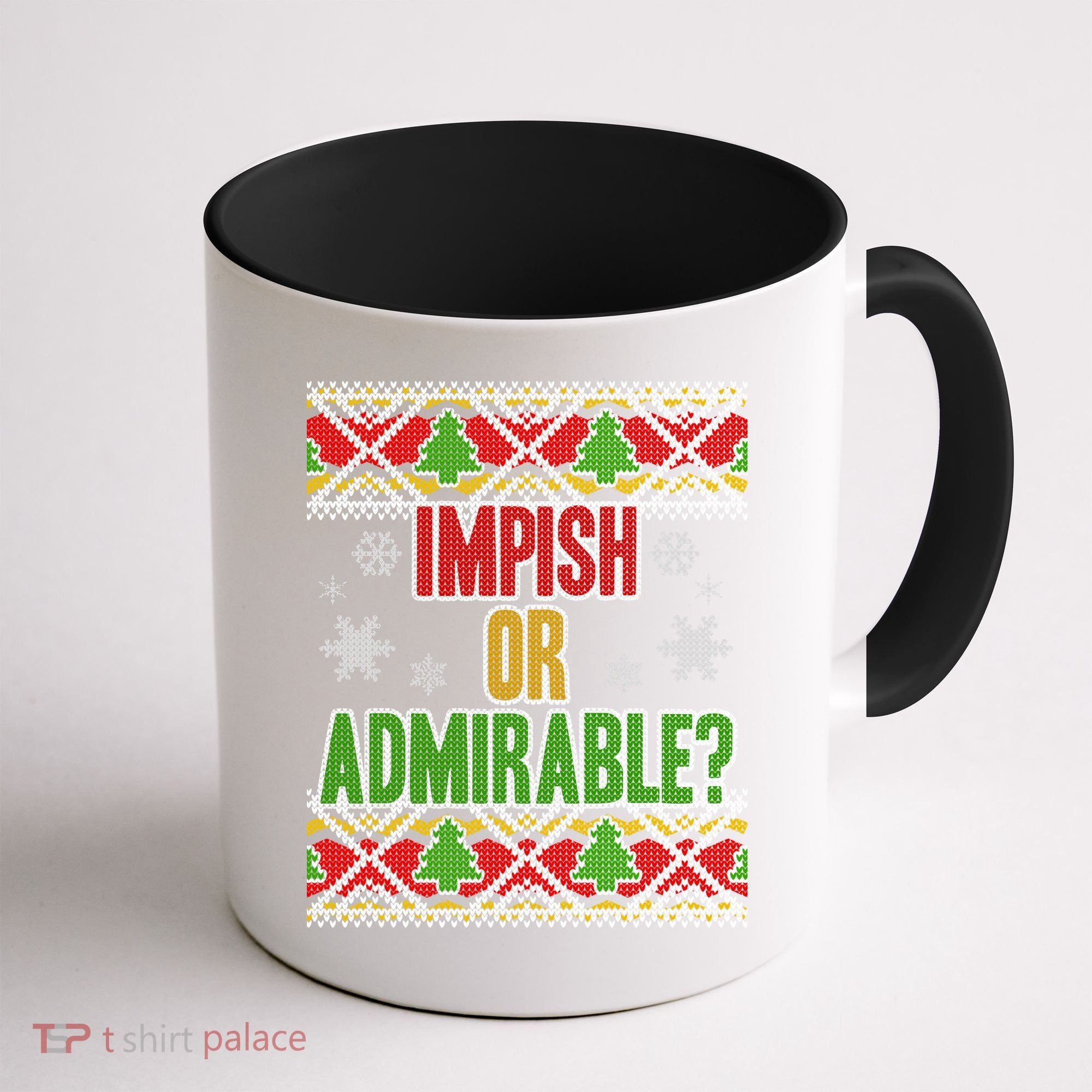 Impish or Admirable Ugly Christmas Coffee Mug
