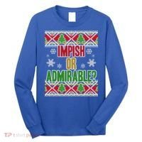 Impish or Admirable Ugly Christmas Long Sleeve Shirt thumb 0