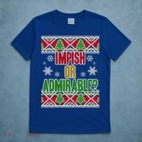 Impish or Admirable Ugly Christmas T-Shirt thumb 5
