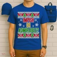 Impish or Admirable Ugly Christmas T-Shirt thumb 6