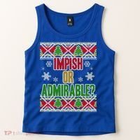 Impish or Admirable Ugly Christmas Tank Top thumb 2