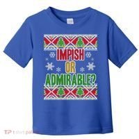 Impish or Admirable Ugly Christmas Toddler T-Shirt thumb 0