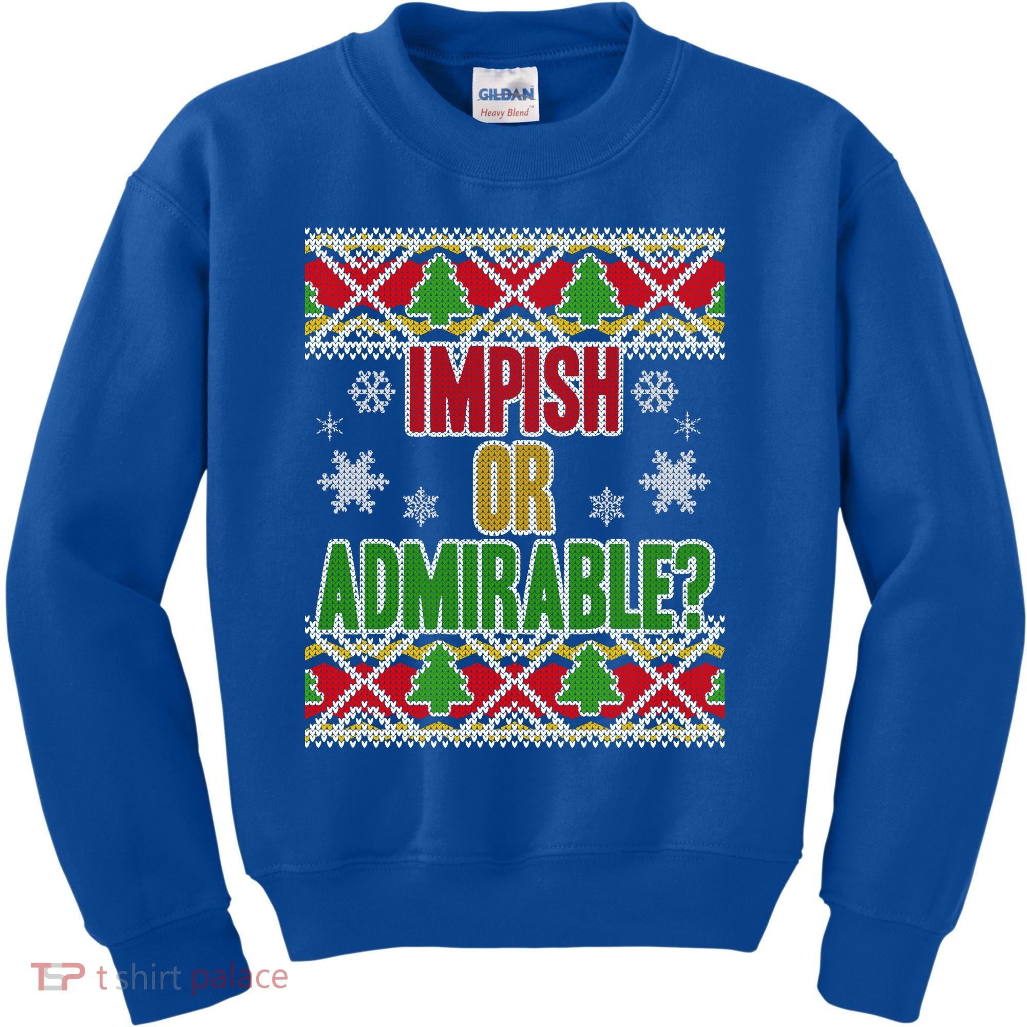 Impish or Admirable Ugly Christmas Kids Sweatshirt