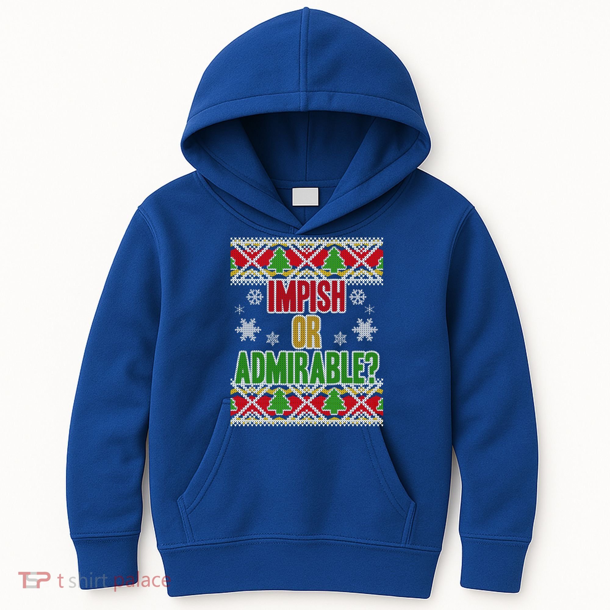 Impish or Admirable Ugly Christmas Kids Hoodie