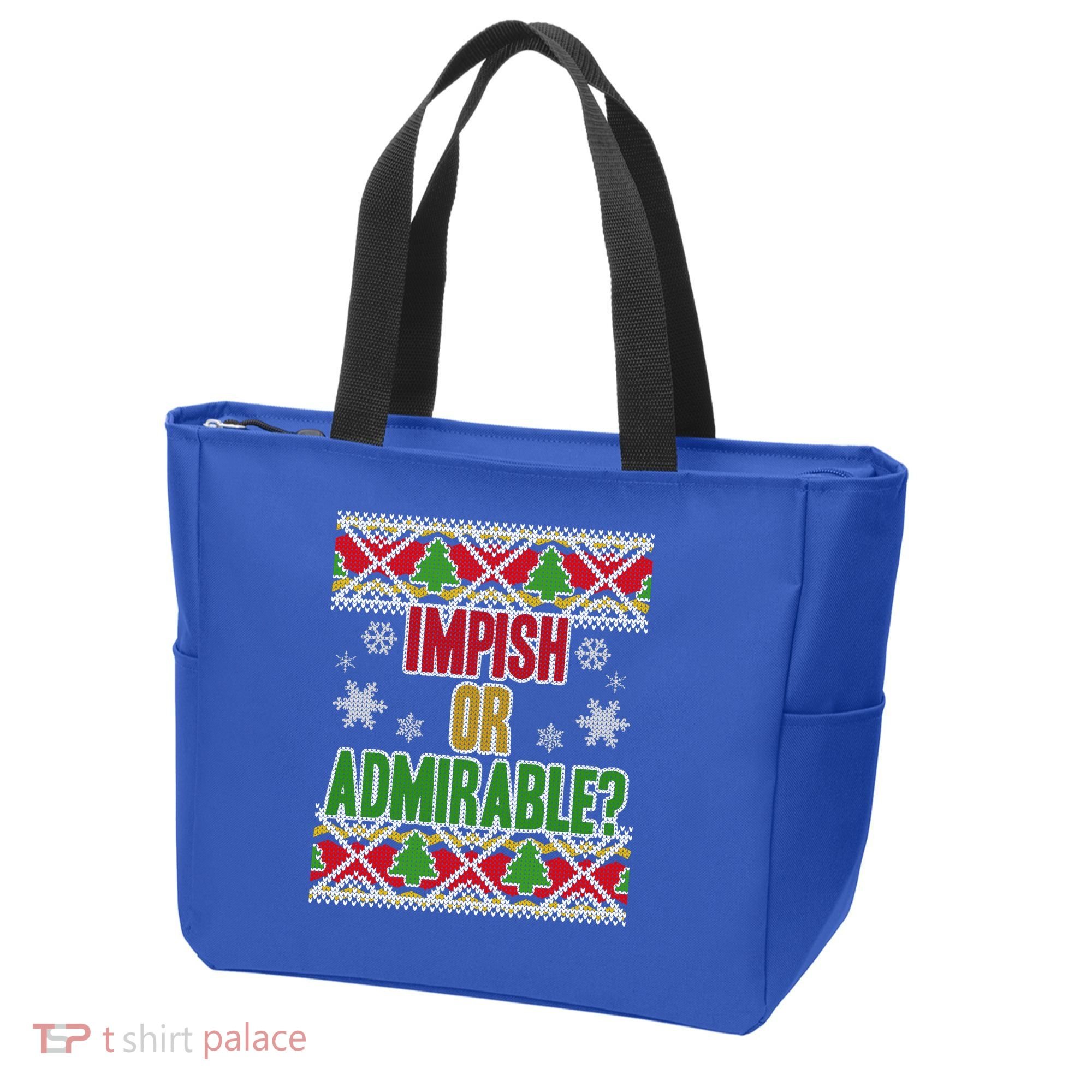 Impish or Admirable Ugly Christmas Tote Bag