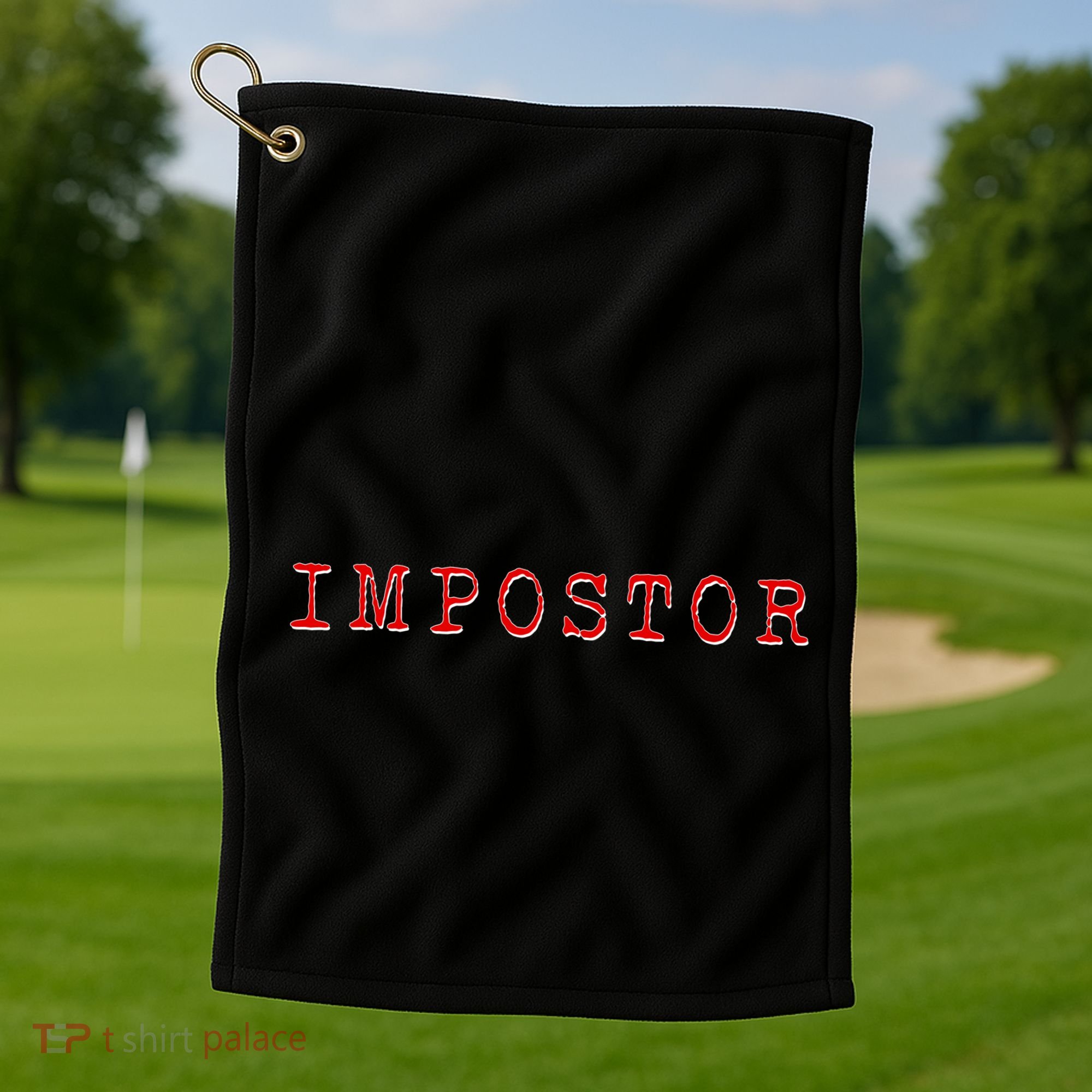 Impostor Game Meme Golf Towel