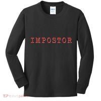 Impostor Game Meme Kids Long Sleeve Shirt thumb 0
