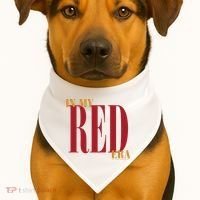 In My Red Era USA-Made Doggie Bandana thumb 1