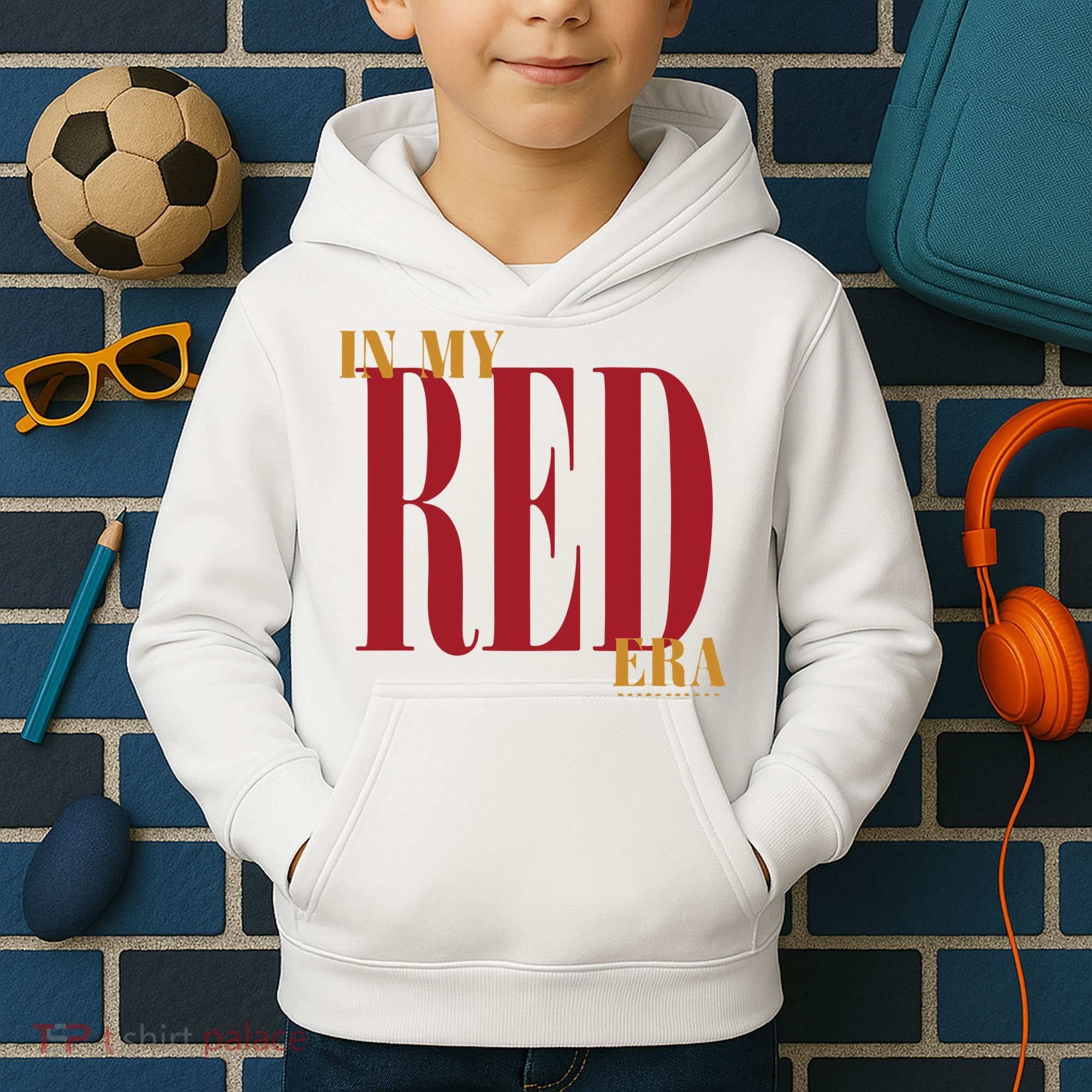 In My Red Era Kids Hoodie