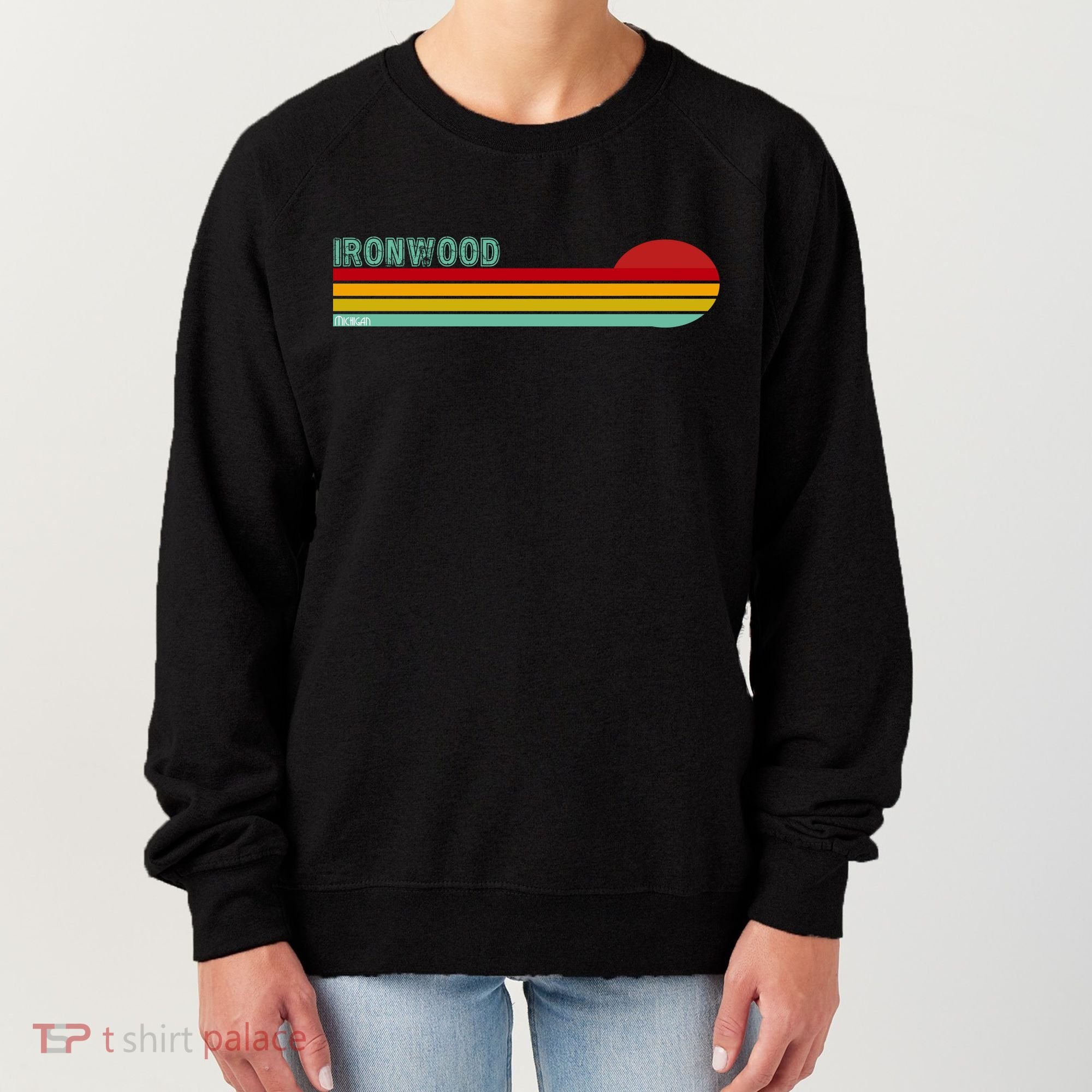 Ironwood Michigan Retro Women's Sweatshirt