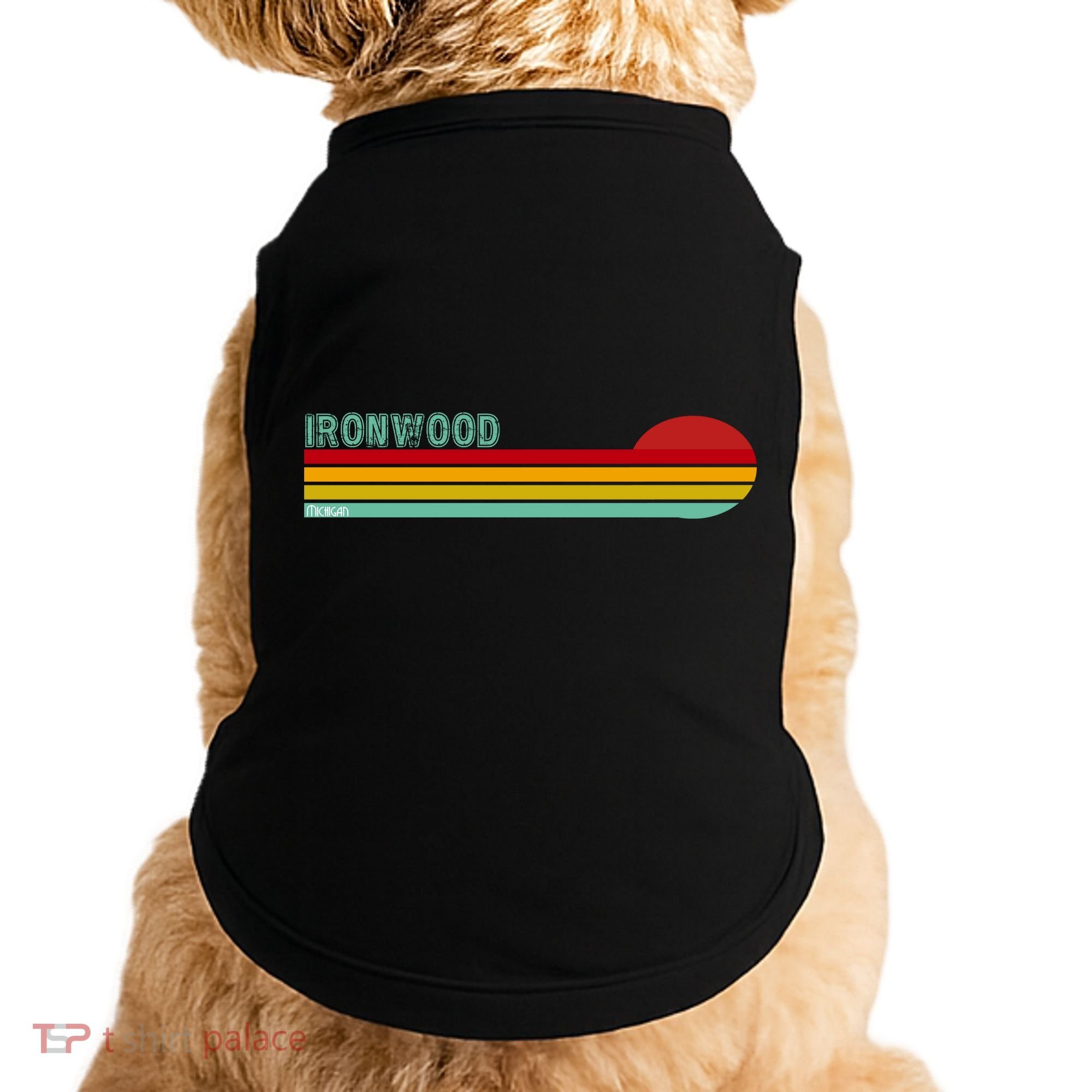 Ironwood Michigan Retro Doggie Tank