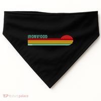 Ironwood Michigan Retro USA-Made Doggie Bandana thumb 0