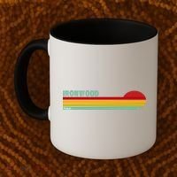 Ironwood Michigan Retro Coffee Mug thumb 2