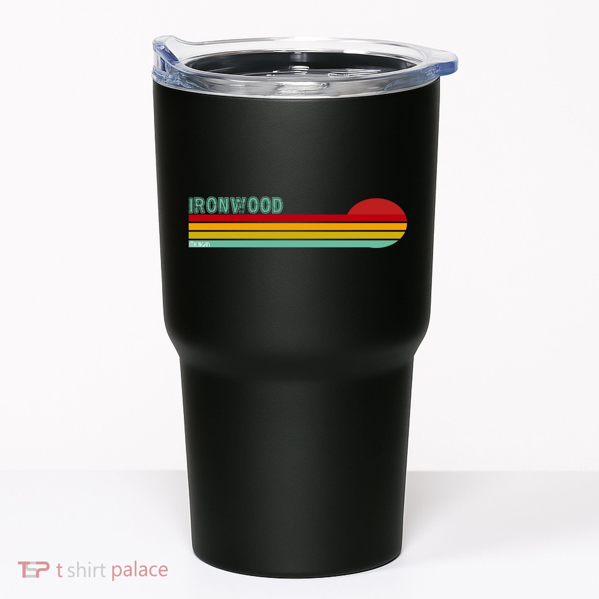 Ironwood Michigan Retro Tumbler