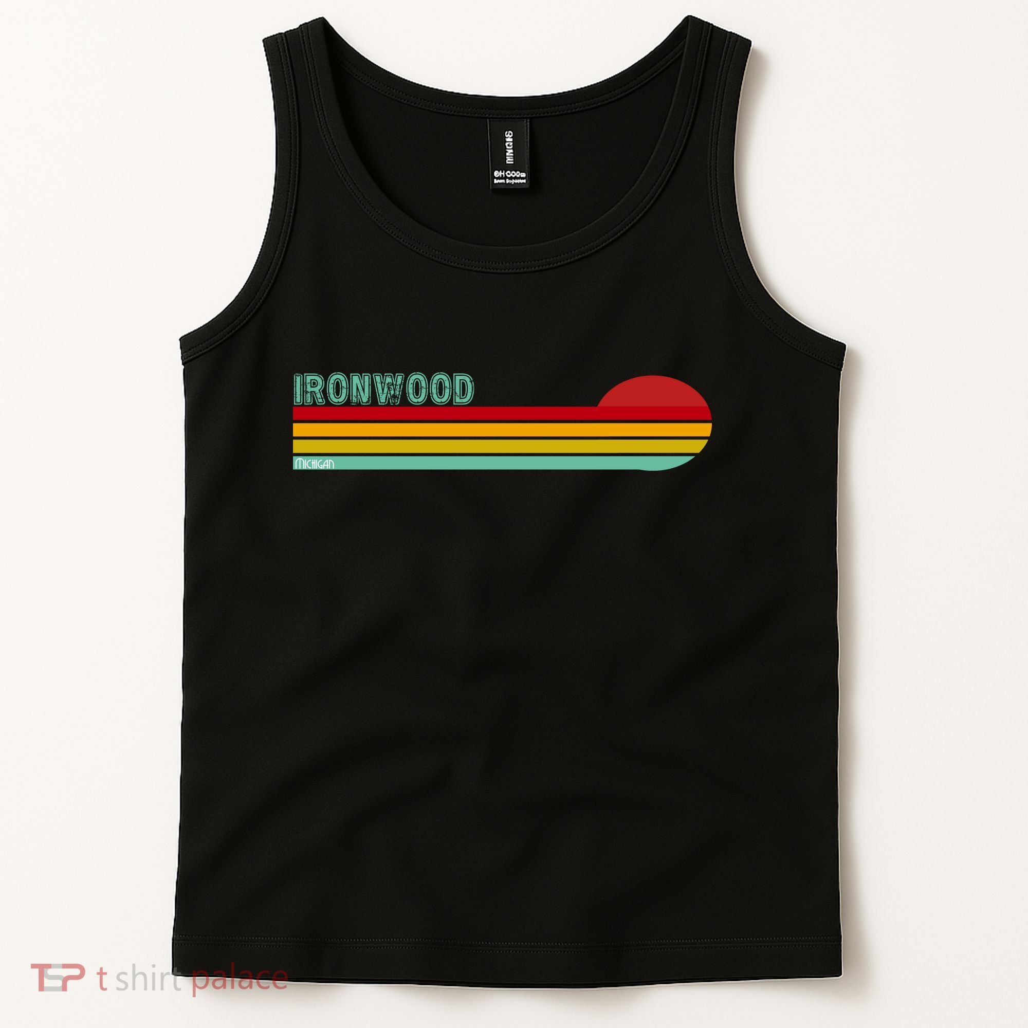 Ironwood Michigan Retro Tank Top