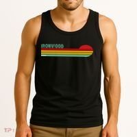 Ironwood Michigan Retro Tank Top thumb 3