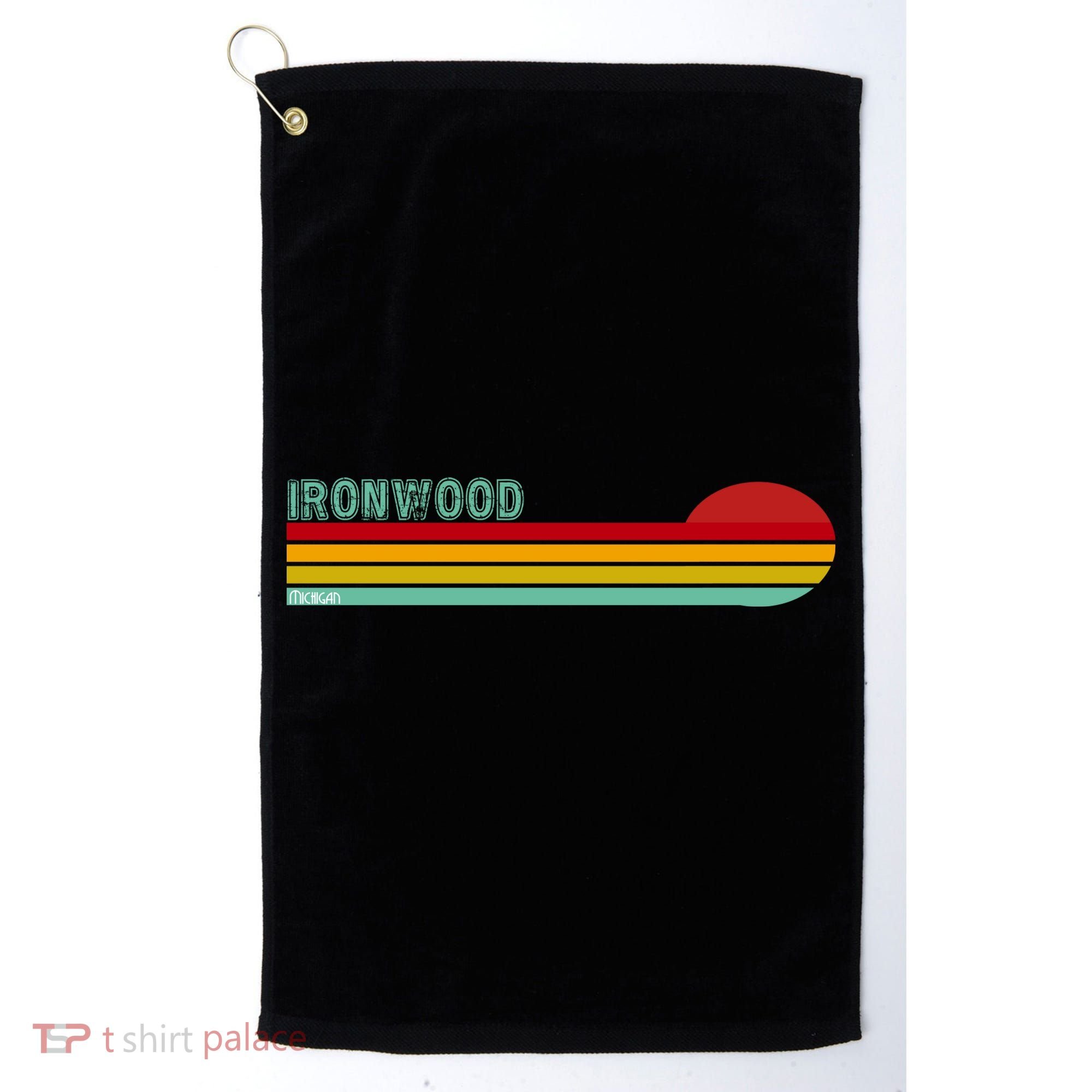 Ironwood Michigan Retro Golf Towel