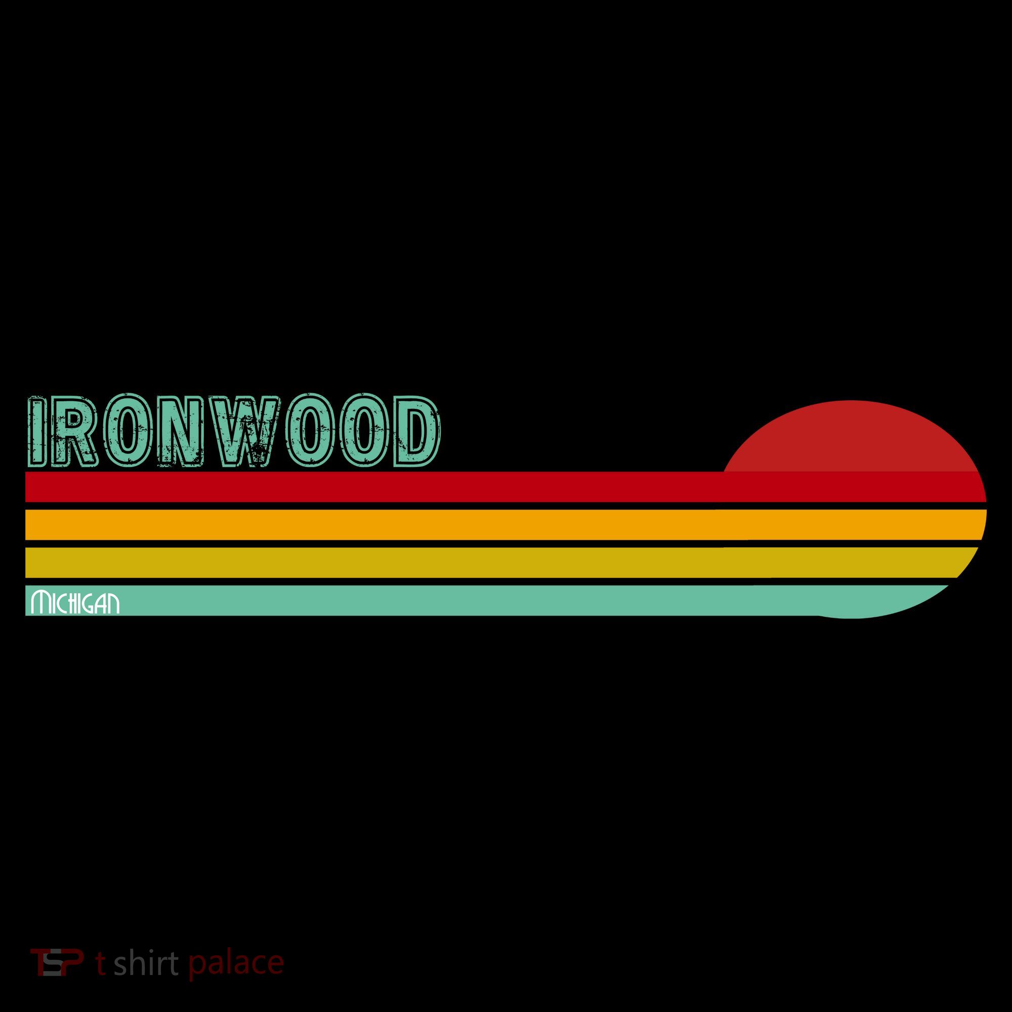 Ironwood Michigan Retro Kids Sweatshirt
