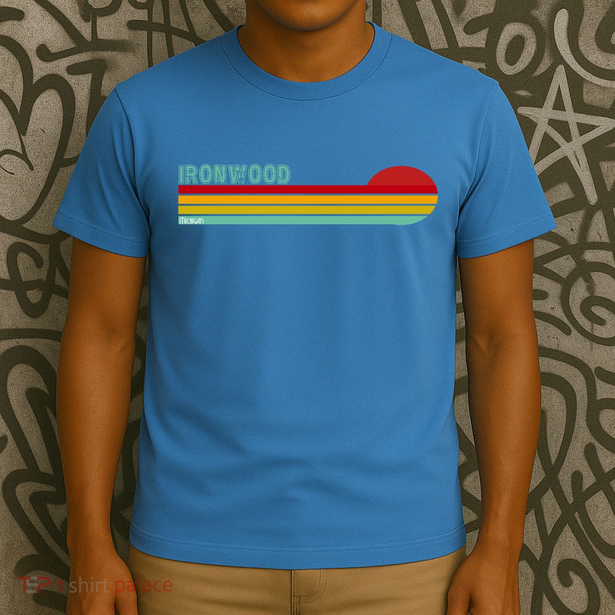 Ironwood Michigan Retro T-Shirt