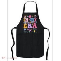 In My Retirement Era Retro Groovy Retired Teacher Women Apron thumb 0