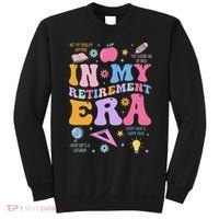 In My Retirement Era Retro Groovy Retired Teacher Women Sweatshirt thumb 0