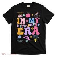 In My Retirement Era Retro Groovy Retired Teacher Women T-Shirt thumb 0
