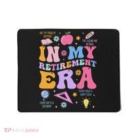 In My Retirement Era Retro Groovy Retired Teacher Women Mousepad thumb 0