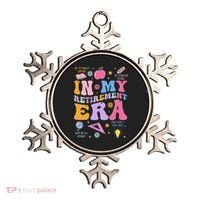 In My Retirement Era Retro Groovy Retired Teacher Women Ornament thumb 0