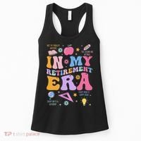 In My Retirement Era Retro Groovy Retired Teacher Women Women's Tank Top thumb 0