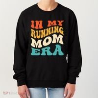 In My Running Mom Era Funny Runner Mom Retro Groovy Cute Gift Women's Sweatshirt thumb 0