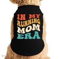 In My Running Mom Era Funny Runner Mom Retro Groovy Cute Gift Doggie Tank thumb 0