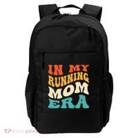 In My Running Mom Era Funny Runner Mom Retro Groovy Cute Gift Backpack thumb 0