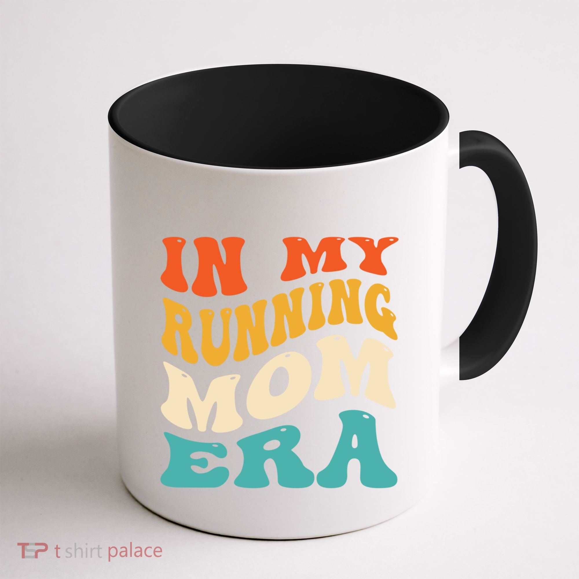 In My Running Mom Era Funny Runner Mom Retro Groovy Cute Gift Coffee Mug