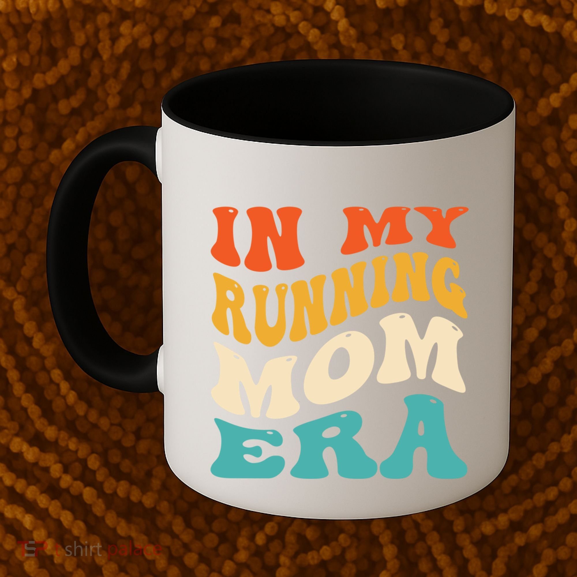 In My Running Mom Era Funny Runner Mom Retro Groovy Cute Gift Coffee Mug