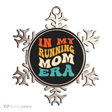 In My Running Mom Era Funny Runner Mom Retro Groovy Cute Gift Ornament