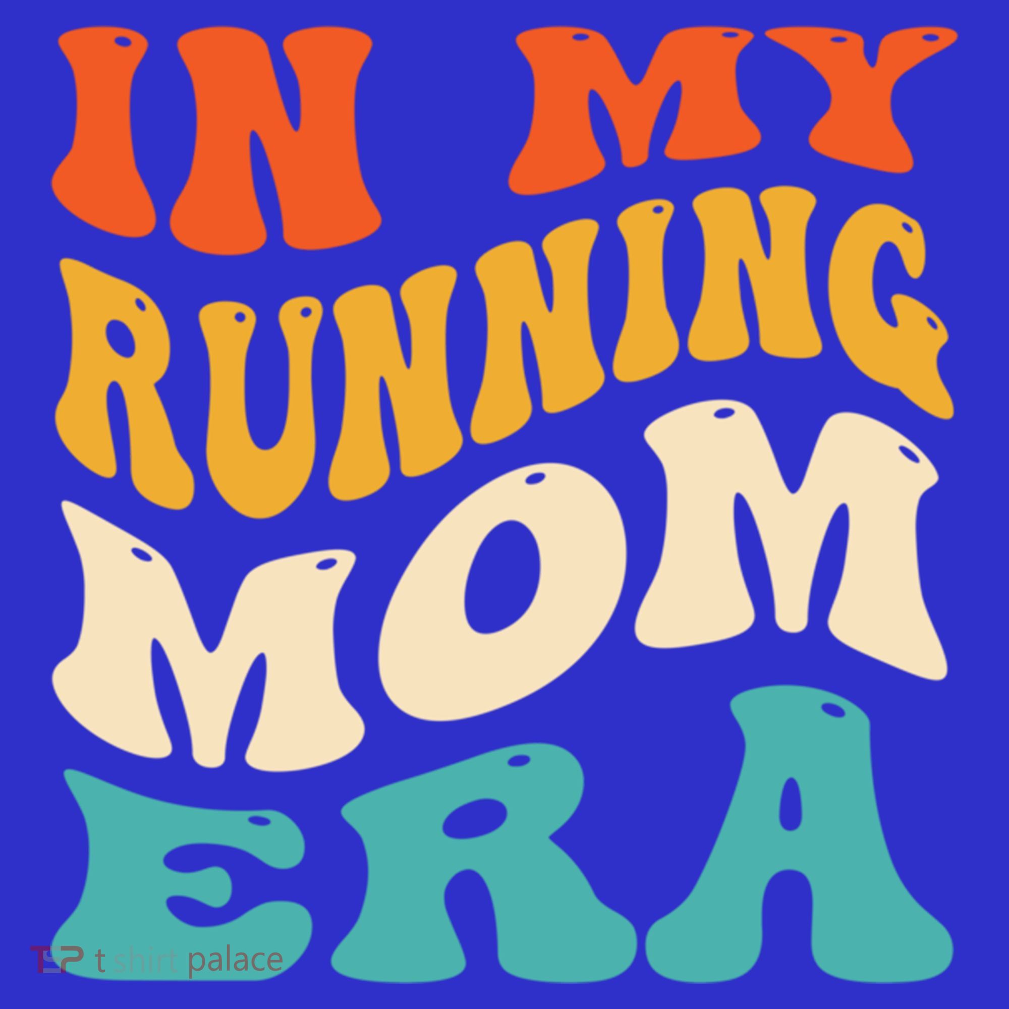 In My Running Mom Era Funny Runner Mom Retro Groovy Cute Gift Hoodie
