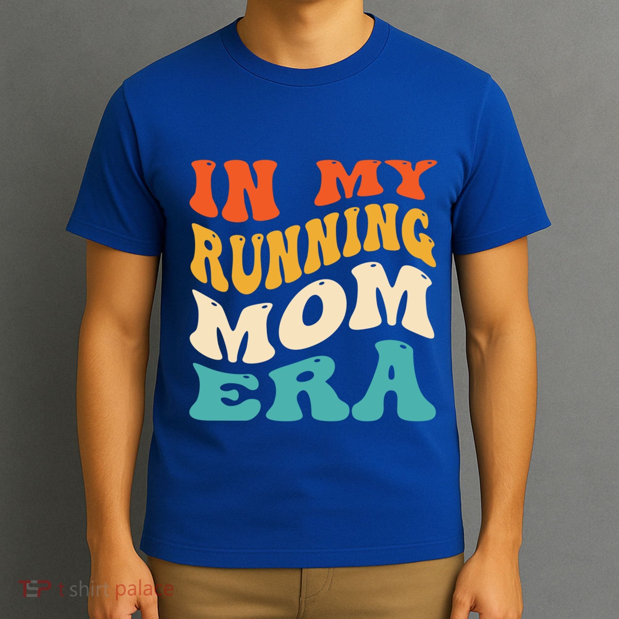 In My Running Mom Era Funny Runner Mom Retro Groovy Cute Gift T-Shirt