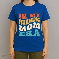 In My Running Mom Era Funny Runner Mom Retro Groovy Cute Gift T-Shirt thumb 4