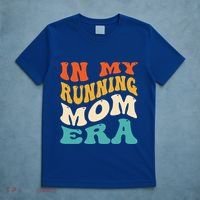 In My Running Mom Era Funny Runner Mom Retro Groovy Cute Gift T-Shirt thumb 5