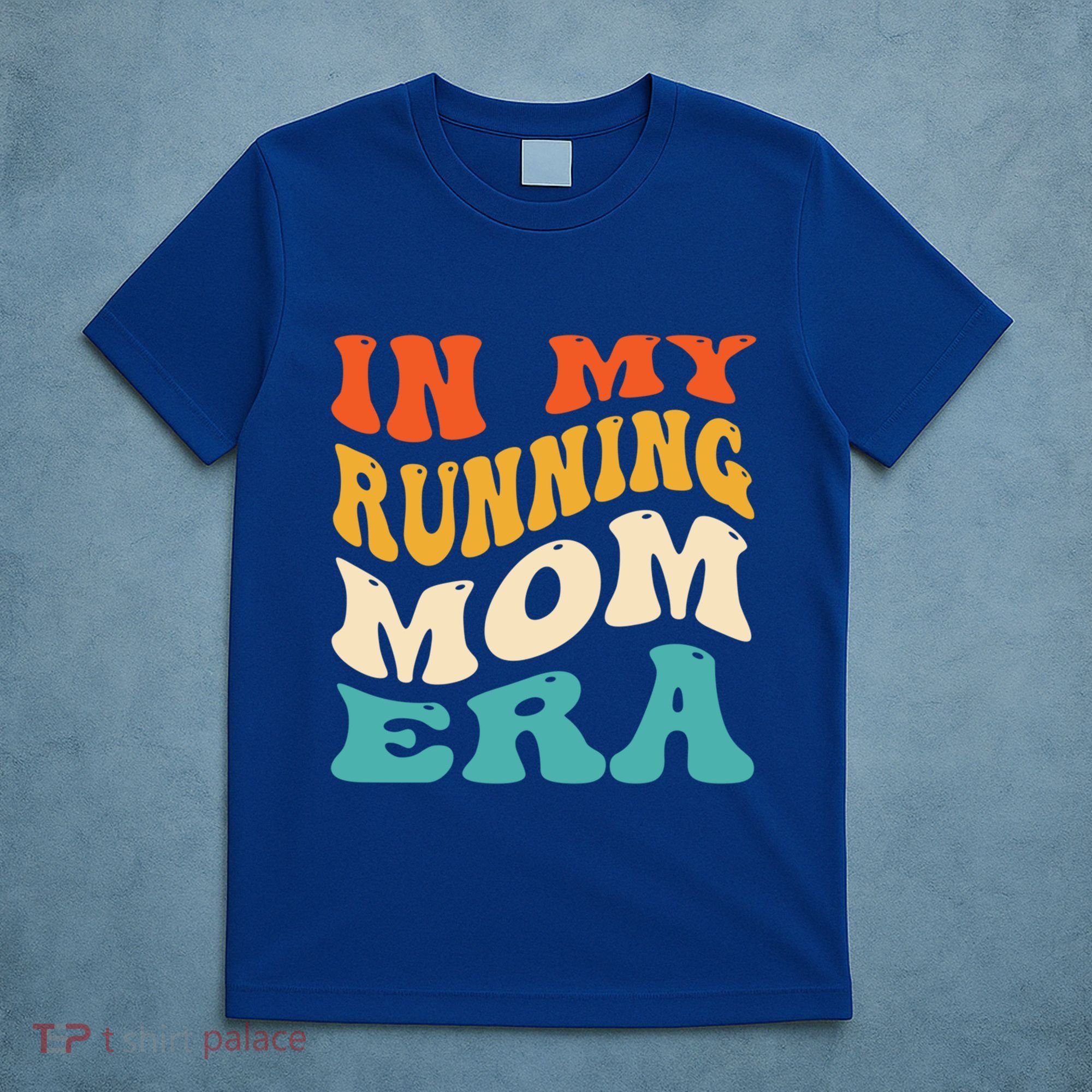 In My Running Mom Era Funny Runner Mom Retro Groovy Cute Gift T-Shirt