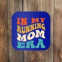 In My Running Mom Era Funny Runner Mom Retro Groovy Cute Gift Coaster thumb 0