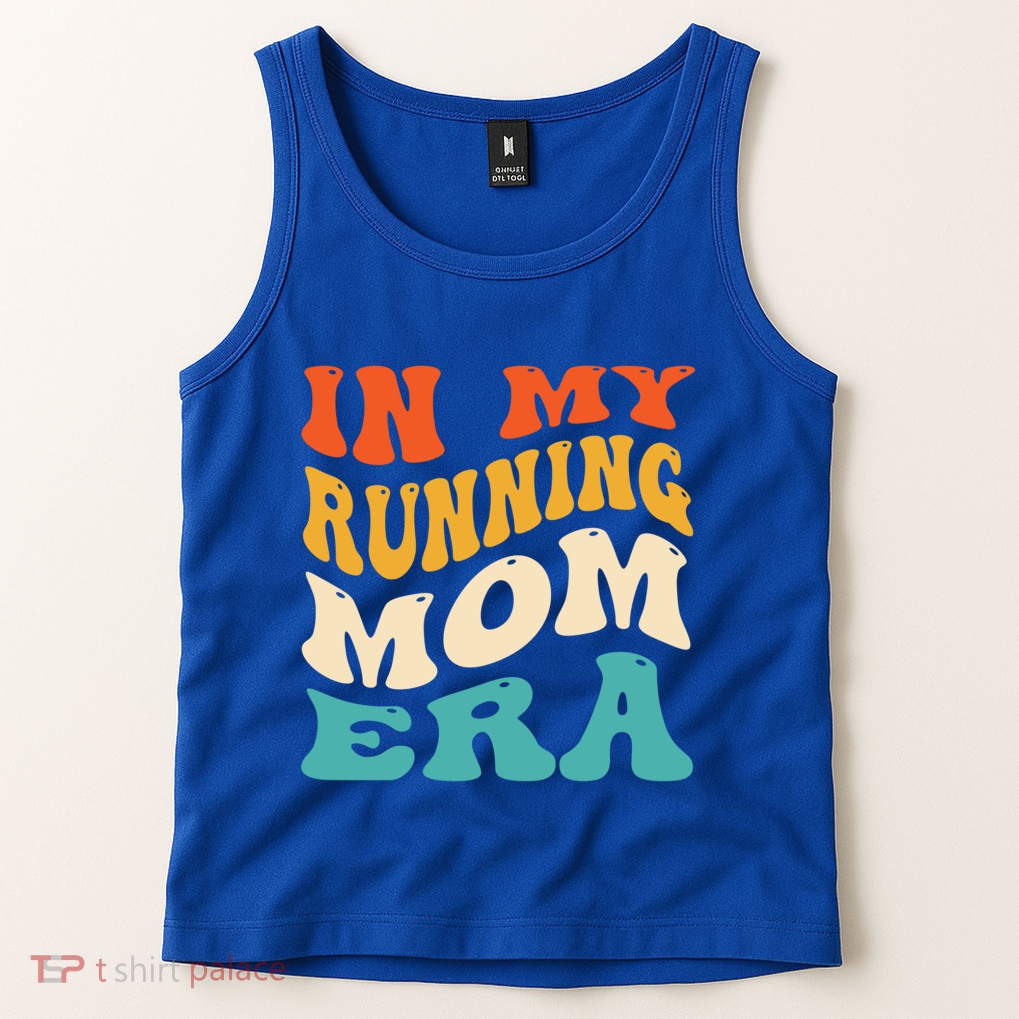 In My Running Mom Era Funny Runner Mom Retro Groovy Cute Gift Tank Top