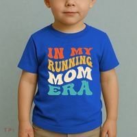 In My Running Mom Era Funny Runner Mom Retro Groovy Cute Gift Toddler T-Shirt thumb 2