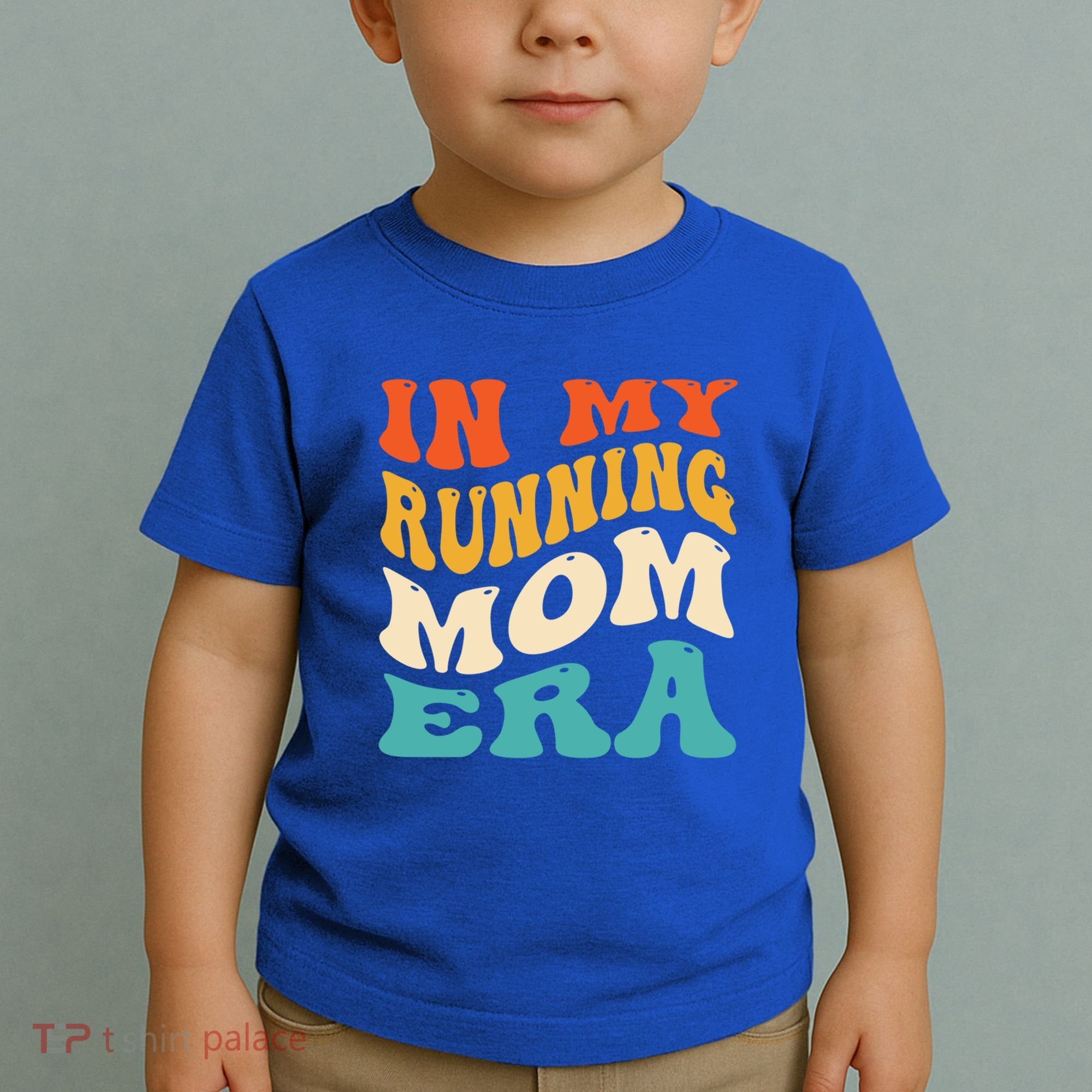 In My Running Mom Era Funny Runner Mom Retro Groovy Cute Gift Toddler T-Shirt