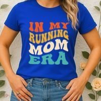 In My Running Mom Era Funny Runner Mom Retro Groovy Cute Gift Women's T-Shirt thumb 2