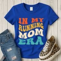 In My Running Mom Era Funny Runner Mom Retro Groovy Cute Gift Women's T-Shirt thumb 3