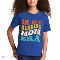 In My Running Mom Era Funny Runner Mom Retro Groovy Cute Gift Kids T-Shirt thumb 2