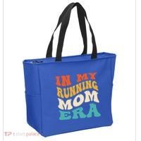 In My Running Mom Era Funny Runner Mom Retro Groovy Cute Gift Tote Bag thumb 2