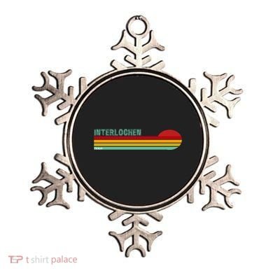 Interlochen Michigan Retro Ornament