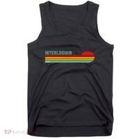 Interlochen Michigan Retro Tank Top thumb 0
